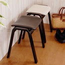 ナチュラルチェア〔ハイタイプ〕 座椅子 座いす 座イス スタッキングチェア チェアー スツール 正座椅子 高座椅子 補助椅子 和風 和室 積み重ね 収納可能 合成皮革 おしゃれ 省スペース ぼん家具