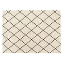 ベニワレン風シャギーラグ〔140×190cm〕 ラグ ラグマット カーペット ベニワレン モロッカン柄 約 140×190cm 洗える 床暖房対応 滑り止め付 ダイヤ柄 シャギー かわいい インテリア アイボリー/グレー ぼん家具