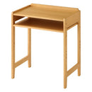 高さ調節付き天然木デスク デスク コンパクト 幅60 高さ調節可能 パソコンデスク 昇降 小型 2way ラック 木製 作業台 机 ハイタイプ ロータイプ 昇降式デスク 棚付き 学習机 PCデスク ぼん家具