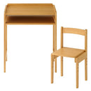 高さ調節付き天然木デスク&チェア 学習机 勉強机 椅子セット 天然木 デスク 机 おしゃれ 60cm幅 奥行40 高さ調節 ローデスク ハイデスク 子供机 椅子 コンパクト リビング キッズデスク ぼん家具