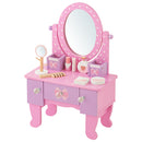 キッズドレッサー 子供用ドレッサー おままごと キッズ 鏡 コンパクト 女の子 小物セット ネイル リップ コロン 香水 ブラシ ピンク 姫系 贈り物 ガーリー プリンセス ぼん家具