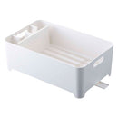 水切りバスケット 水切りラック 排水口可動 お皿立て かご シンク 水切りバスケット シンク上 箸立て 皿 トレイ 水切りカゴ 水切り 食器 キッチン おしゃれ タワー tower 山崎実業 山崎実業