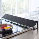 排気口カバー 排気口カバー フラット 伸縮 排気口 カバーコンロ コンロカバー ガスコンロ IH ガード おしゃれ キッチン 油はね  防止 約45cm 82cm コンロガード 油はねガード 山崎実業