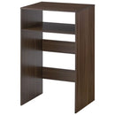 ゴミ箱上ラック ゴミ箱上ラック 可動棚 レンジ台 キッチン 収納 ロータイプ 木目調 ぼん家具