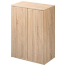 マルチキャビネット〔Aタイプ〕 カラーボックス キューブボックス 収納棚 本棚 おしゃれ ラック 扉付き フラップ 木製 4段 a4 可動棚 約 幅60 奥行35 ディスプレイ キッチン リビング ぼん家具