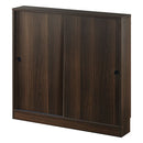 カウンター下収納〔幅90cm・奥行15cm〕 カウンター下収納 薄型 4段 可動棚 引き戸 食器棚 キャビネット キッチン 木目調 北欧 ぼん家具