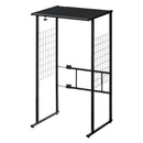 伸縮ゴミ箱上ラック レンジ台 キッチンラック ゴミ箱上 トースターラック 食器棚 おしゃれ 伸縮 スリム 高さ85cm 幅50 奥行40 ロータイプ 1段 スチール ワイド シンプル ぼん家具