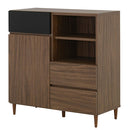 キャビネット キャビネット 収納 北欧モダン おしゃれ 木製 本棚 扉付き 引き出し 漫画 コミック 脚付き リビング インテリア ディスプレイラック オープンラック 佐藤産業