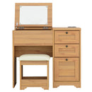 ドレッサーデスク ドレッサー おしゃれ 椅子付き セット コンセント付き デスクドレッサー 机 2WAY 化粧台 鏡台 化粧机 引き出し 小物収納 木製 コンパクト 佐藤産業