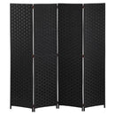 パーテーション〔4連〕 高さ174cm 重さ約5Kg 軽量で楽々移動 オフィス 間仕切り 目隠し 玄関 衝立 持ち運び 可動式 自立   ぼん家具