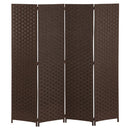 パーテーション〔4連〕 高さ174cm 重さ約5Kg 軽量で楽々移動 オフィス 間仕切り 目隠し 玄関 衝立 持ち運び 可動式 自立   ぼん家具