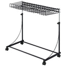 スラックスハンガー〔1段ワイド〕 ハンガーラック スラックスハンガー キャスター付き 約 かけ幅27cm 高さ 伸縮 1段 スラックス ハンガー ラック ズボン スラックス掛け スラックス収納 ぼん家具