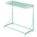 スラックスハンガー〔1段ワイド〕 ハンガーラック スラックスハンガー キャスター付き 約 かけ幅27cm 高さ 伸縮 1段 スラックス ハンガー ラック ズボン スラックス掛け スラックス収納 ぼん家具