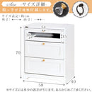 ミドルボード〔幅60cm〕 キャビネット サイドボード リビング 収納 引き出し チェスト fax台 テレビ台 マルチラック コンセント 洋服収納 佐藤産業