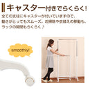 3WAYハンガーラック ハンガーラック キャスター付き スリム 押入れ パイプハンガー ダブル 洋服掛け 大容量 パイプ 二段 折りたたみ 伸縮 コンパクト スチール ズボン 収納 おしゃれ ぼん家具