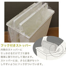 スライドペダルペール ゴミ箱 ダストボックス おしゃれ キャスター付き 45リットル ペダル式 スリム 角型 インテリア 家具 キッチン リビング 北欧風 ぼん家具