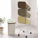 4分別キャスター付ダストボックス ゴミ箱 ダストボックス おしゃれ 分別 スリム 縦型 ごみ箱 シンプル 分別ごみ箱 分別ゴミ箱 キャスター付 キッチン リビング インテリア 収納用具 4段 ぼん家具