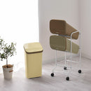 3分別キャスター付ダストボックス ゴミ箱 ダストボックス おしゃれ 分別 スリム 縦型 ごみ箱 シンプル 分別ごみ箱 分別ゴミ箱 キャスター付 キッチン リビング インテリア 収納用具 3段 ぼん家具