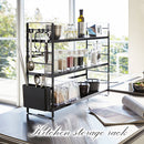 シンク上キッチン収納ラック キッチンラック シンク上キッチン収納ラック スチールラック スリム カトラリー 収納 キッチングッズ TOWER 山崎実業 山崎実業