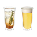 CAST ダブルウォールビアグラス〔2個セット〕 ビアグラス グラス ビールグラス 食器 お酒 飲み物 おしゃれ 2個セット ぼん家具