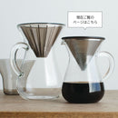 SLOW COFFE STYLE コーヒーカラフェセット300mlステンレス コーヒー用品 カラフェ ピッチャー ハンドドリップ ドリップ スローコーヒースタイル ポット 珈琲 コンパクト おしゃれ キッチン 日用品 台所用品 ぼん家具