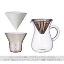 SLOW COFFE STYLE コーヒーカラフェセット300mlプラスチック コーヒー用品 カラフェ ピッチャー ハンドドリップ ドリップ スローコーヒースタイル ポット 珈琲 コンパクト おしゃれ キッチン 日用品 台所用品 ぼん家具