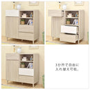 キャビネット キャビネット 収納 北欧モダン おしゃれ 木製 本棚 扉付き 引き出し 漫画 コミック 脚付き リビング インテリア ディスプレイラック オープンラック 佐藤産業