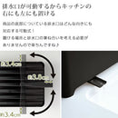 水切りバスケット 水切りラック 排水口可動 お皿立て かご シンク 水切りバスケット シンク上 箸立て 皿 トレイ 水切りカゴ 水切り 食器 キッチン おしゃれ タワー tower 山崎実業 山崎実業