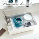 水切りバスケット 水切りラック 排水口可動 お皿立て かご シンク 水切りバスケット シンク上 箸立て 皿 トレイ 水切りカゴ 水切り 食器 キッチン おしゃれ タワー tower 山崎実業 山崎実業