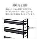 コンロ奥ラック〔3段タイプ〕 TOWER 山崎実業 調味料ラック コンロ奥ラック 調理器具 コンロ奥 コンロ横 収納 隙間 すき間 すきま スパイスラック 調味料スタンド 3段 おしゃれ 山崎実業