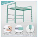 伸縮キッチンラック〔1段〕 レンジ上ラック 伸縮式 可動棚 トースター台 カウンター上 キッチン 調味料 スチール ぼん家具