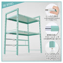 伸縮キッチンラック〔2段〕 キッチンラック キッチン 収納 レンジラック 冷蔵庫ラック スリム おしゃれ 2段 上置き 伸縮 コンパクト 可動棚 スチール 炊飯器 トースター 調味料 ぼん家具