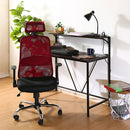 ヘッド付アームアップチェア オフィスチェア デスクチェア 学習椅子 ハイバック おしゃれ 北欧 パソコンチェア キャスター 肘 跳ね上げ メッシュ ヘッドレスト ぼん家具