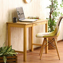引き出し付き木製デスク パソコンデスク デスク 机 奥行45 幅90 平机 引き出し 収納 多目的 フリーデスク シンプル 事務机 木目 おしゃれ 北欧 テーブル 天然木 長方形 コンパクト ぼん家具