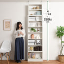 つっぱり式壁面収納ラック 本体〔薄型〕幅60cm×奥行26cm 本棚 突っ張りラック 大容量 収納棚 スリム おしゃれ オープンラック ブックシェルフ 薄型 漫画 収納 cd dvd 幅60 壁面 9段 ぼん家具