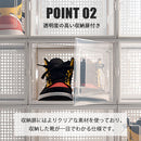 シューズボックス Mサイズ〔8個セット〕 シューズボックス クリア 靴 収納 箱型 8個セット Mサイズ おしゃれ シューズケース 扉付き コンパクト スタッキング 靴収納棚 スニーカー 約 幅25 奥行36 cm ぼん家具