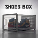 シューズボックス Mサイズ〔8個セット〕 シューズボックス クリア 靴 収納 箱型 8個セット Mサイズ おしゃれ シューズケース 扉付き コンパクト スタッキング 靴収納棚 スニーカー 約 幅25 奥行36 cm ぼん家具