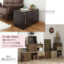 鍵付きキューブボックス収納〔幅35cm・深型〕 キューブボックス 扉付き 鍵付き カラーボックス 2段 1段 引き出し 収納ボックス a4 収納棚 おしゃれ 木製 ボックス 棚 cd dvd 本棚 約 幅35cm キューブラック ぼん家具