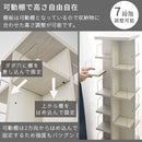 マルチタワーラック〔鍵付タイプ〕 本棚 回転 タワー ラック 扉付き 可動棚 鍵付き キャスター コミック ㏅ 大容量 縦収納 ぼん家具