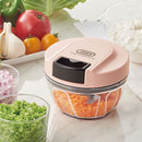 ハンディチョッパーミニ フードチョッパー 手動 フードプロセッサー みじん切り 便利グッズ キッチン フードカッター きざむ まぜる 引くだけ 簡単 ラドンナ Toffy