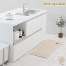 ヘリンボーンキッチンマット〔45×120cm〕 キッチンマット 120 台所マット ダイニングマット おしゃれ 洗える 拭ける ヘリンボーン ラグ 北欧 滑り止め 薄手 45×120 床暖房対応 FRUTO