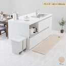 ヘリンボーンキッチンマット〔45×180cm〕 キッチンマット 180 台所マット ダイニングマット おしゃれ 洗える 拭ける ヘリンボーン ラグ 北欧 滑り止め 薄手 45×180 床暖房対応 FRUTO