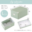 収納ボックス〔L〕 収納ボックス フタ付き 収納ケース おしゃれ インナーボックス 折りたたみボックス 押し入れ収納 小物収納 LADONNA Toffy Toffy