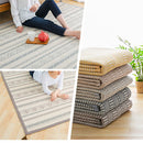 コットンラグ〔185×185cm〕 ラグ カーペット ラグマット 洗える おしゃれ 2畳 3畳 絨毯 北欧 185×185cm オールシーズン ジャガード織り 四角 床暖房対応 滑り止め付 ぼん家具