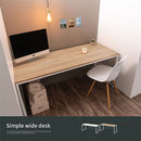 シンプルデスク デスク パソコンデスク 学習机 ワークデスク おしゃれ 作業台 木製 幅160 高さ70 奥行60 長机 ワイド PC ゲーミング シンプル スチール 白 茶 ぼん家具