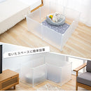 ペットフェンス ペットゲート ペットフェンス 置くだけ サークル 犬 おしゃれ 室内 半透明 柵 50×50 組み立て ジョイント パネル 8枚 お手入れ簡単 ぼん家具