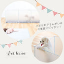 ペットフェンス ペットゲート ペットフェンス 置くだけ サークル 犬 おしゃれ 室内 半透明 柵 50×50 組み立て ジョイント パネル 8枚 お手入れ簡単 ぼん家具