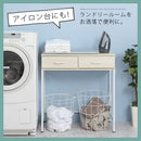 引き出し付きゴミ箱上ラック ゴミ箱上ラック 引き出し コンセント付き レンジ台 キッチン 収納 ロータイプ 木目調 ぼん家具