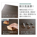 上置き食器棚〔幅45cm〕 カウンター上収納ラック ガラス扉付き ミニ食器棚 カップボード 卓上 キッチン 木目調 ぼん家具