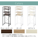 スライド棚付きゴミ箱上ラック〔幅60cm〕 ゴミ箱上ラック スライド棚 4段 可動棚 コンセント付き レンジ台 キッチン 収納 ぼん家具